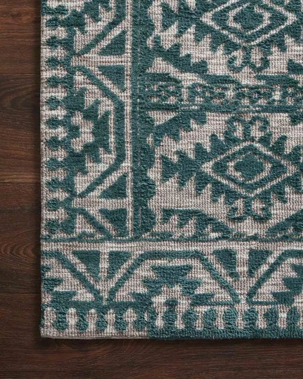 Loloi Rugs Justina Blakeney Yeshaia Rug Collection - YES-08 Teal/Dove