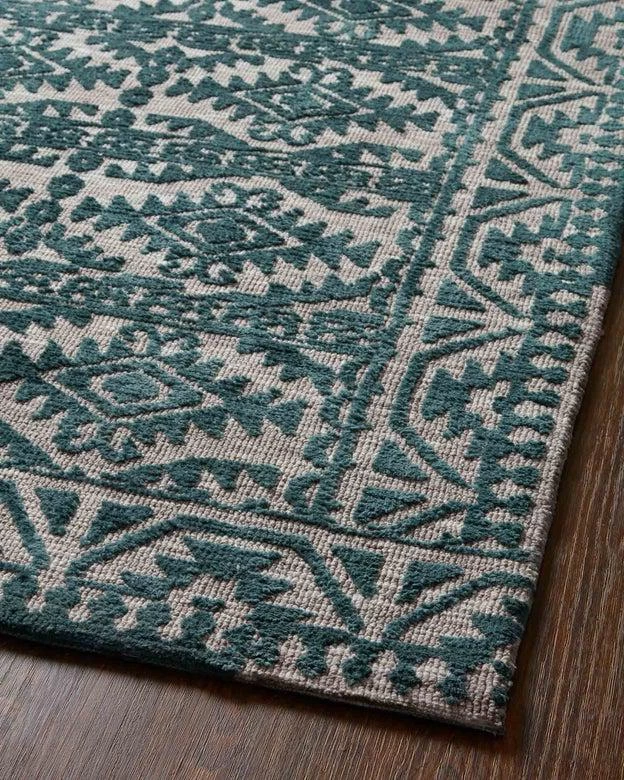Loloi Rugs Justina Blakeney Yeshaia Rug Collection - YES-08 Teal/Dove