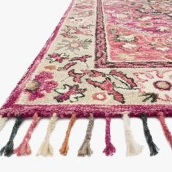 Loloi Rugs Zharah Collection - ZR-05 Raspberry/Taupe