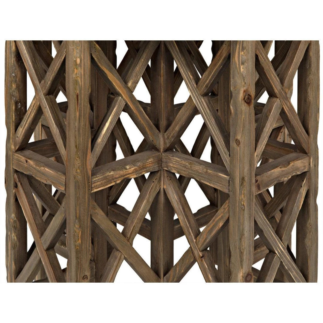 Noir Furniture Accent Tables Noir Zimmerman Side Table, Old Wood