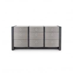 Bungalow 5 - Albert Extra Large 9-drawer, Ash Gray & Black