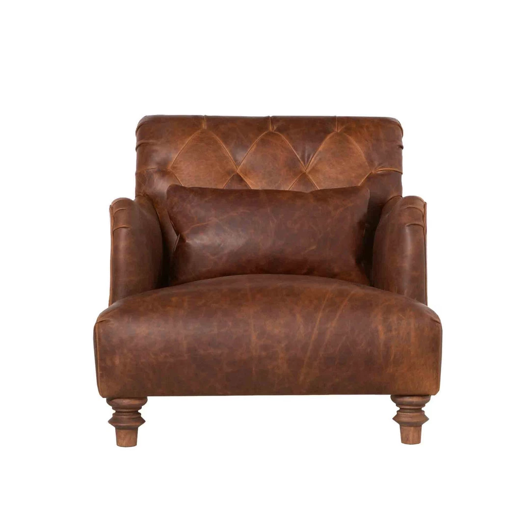 Essentials Cisco Brothers Acacia Leather Chair All Essentials