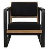Noir Furniture Noir Mala Chair, Charcoal Black