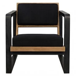 Noir Furniture Noir Mala Chair, Charcoal Black