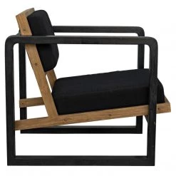 Noir Furniture Noir Mala Chair, Charcoal Black