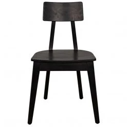 Dining Chairs Noir Furniture Kimi Chair, Charcoal Black