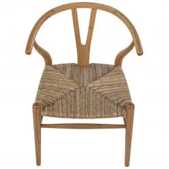 Dining Chairs Noir Furniture Zola Chair With Rush Seat, Natural