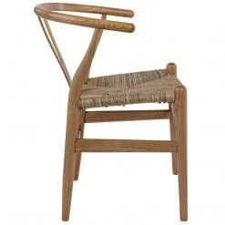 Dining Chairs Noir Furniture Zola Chair With Rush Seat, Natural