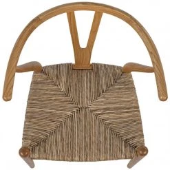 Dining Chairs Noir Furniture Zola Chair With Rush Seat, Natural