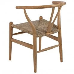 Dining Chairs Noir Furniture Zola Chair With Rush Seat, Natural