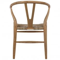 Dining Chairs Noir Furniture Zola Chair With Rush Seat, Natural