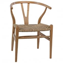 Dining Chairs Noir Furniture Zola Chair With Rush Seat, Natural