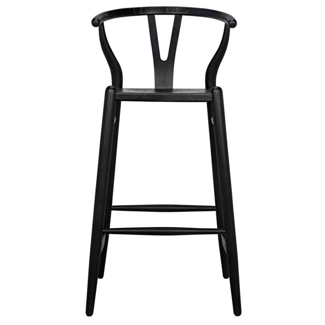 Bar & Counter Stools Noir Furniture Zola Barstool, Charcoal Black
