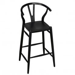 Bar & Counter Stools Noir Furniture Zola Barstool, Charcoal Black