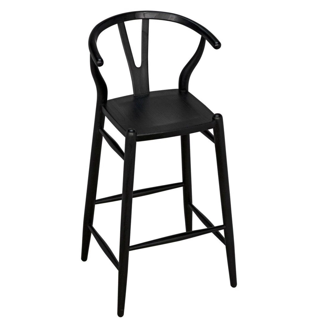 Bar & Counter Stools Noir Furniture Zola Barstool, Charcoal Black