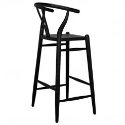 Bar & Counter Stools Noir Furniture Zola Barstool, Charcoal Black