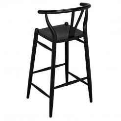 Bar & Counter Stools Noir Furniture Zola Barstool, Charcoal Black