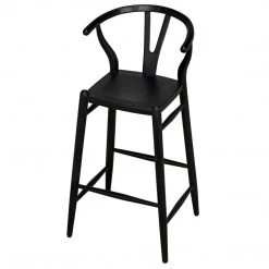 Bar & Counter Stools Noir Furniture Zola Barstool, Charcoal Black