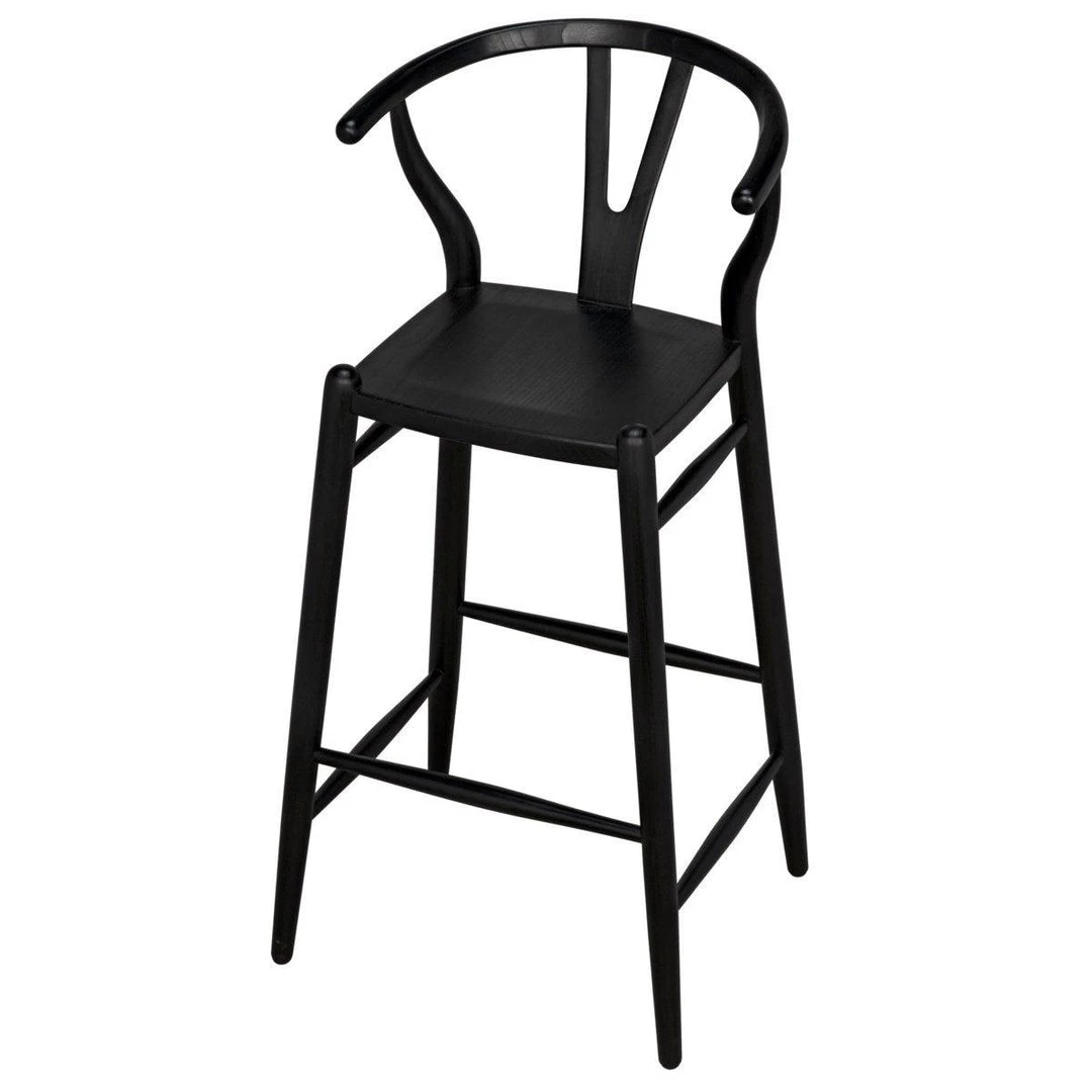 Bar & Counter Stools Noir Furniture Zola Barstool, Charcoal Black