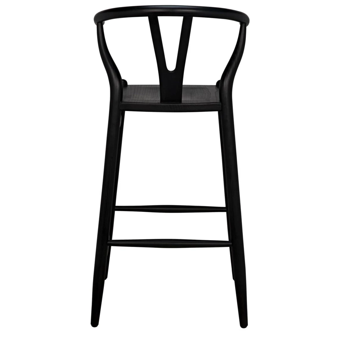 Bar & Counter Stools Noir Furniture Zola Barstool, Charcoal Black