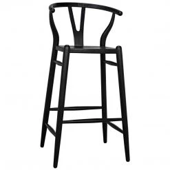 Bar & Counter Stools Noir Furniture Zola Barstool, Charcoal Black