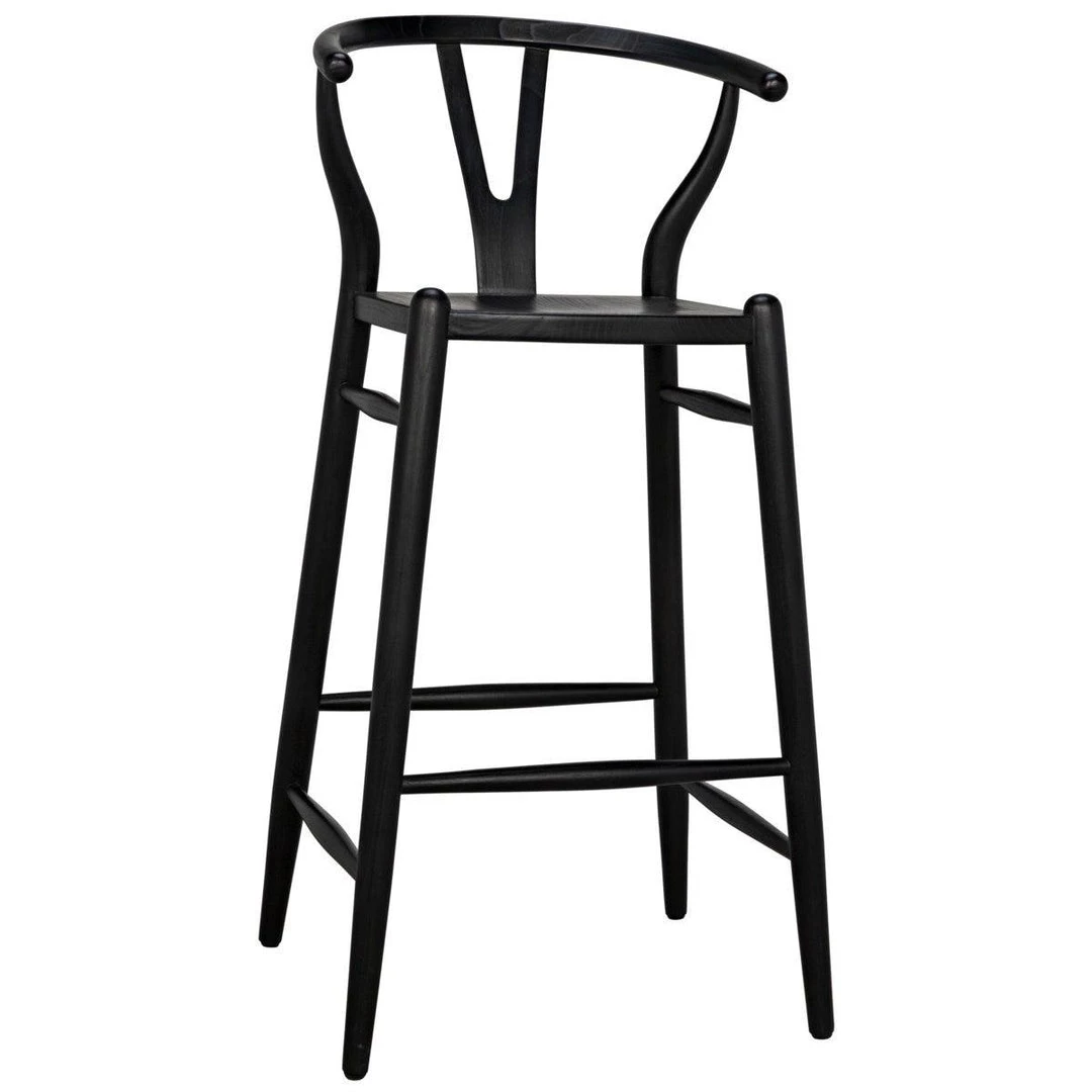 Bar & Counter Stools Noir Furniture Zola Barstool, Charcoal Black