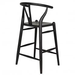 Bar & Counter Stools Noir Furniture Zola Counter Stool, Charcoal Black