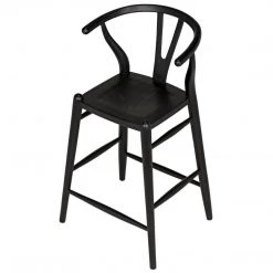 Bar & Counter Stools Noir Furniture Zola Counter Stool, Charcoal Black