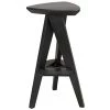 Noir Furniture Twist Counter Stool, Charcoal Black