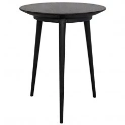 Accent Tables Noir Furniture Tripod Side Table, Charcoal Black