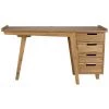Noir Furniture Kennedy Desk, Natural