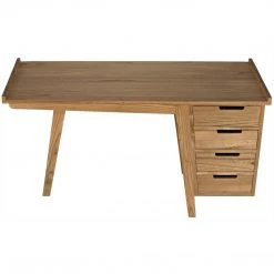 Noir Furniture Kennedy Desk, Natural