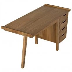 Noir Furniture Kennedy Desk, Natural