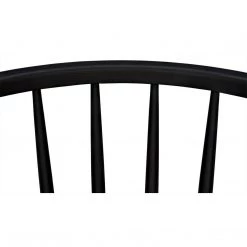 Noir Furniture Pauline Chair, Charcoal Black Chairs