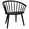Noir Furniture Pauline Chair, Charcoal Black Chairs