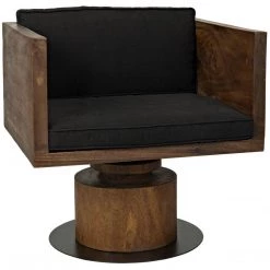 Chairs Noir Furniture Nori Chair W/Metal Base