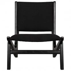 Noir Furniture Boomerang Chair, Charcoal Black