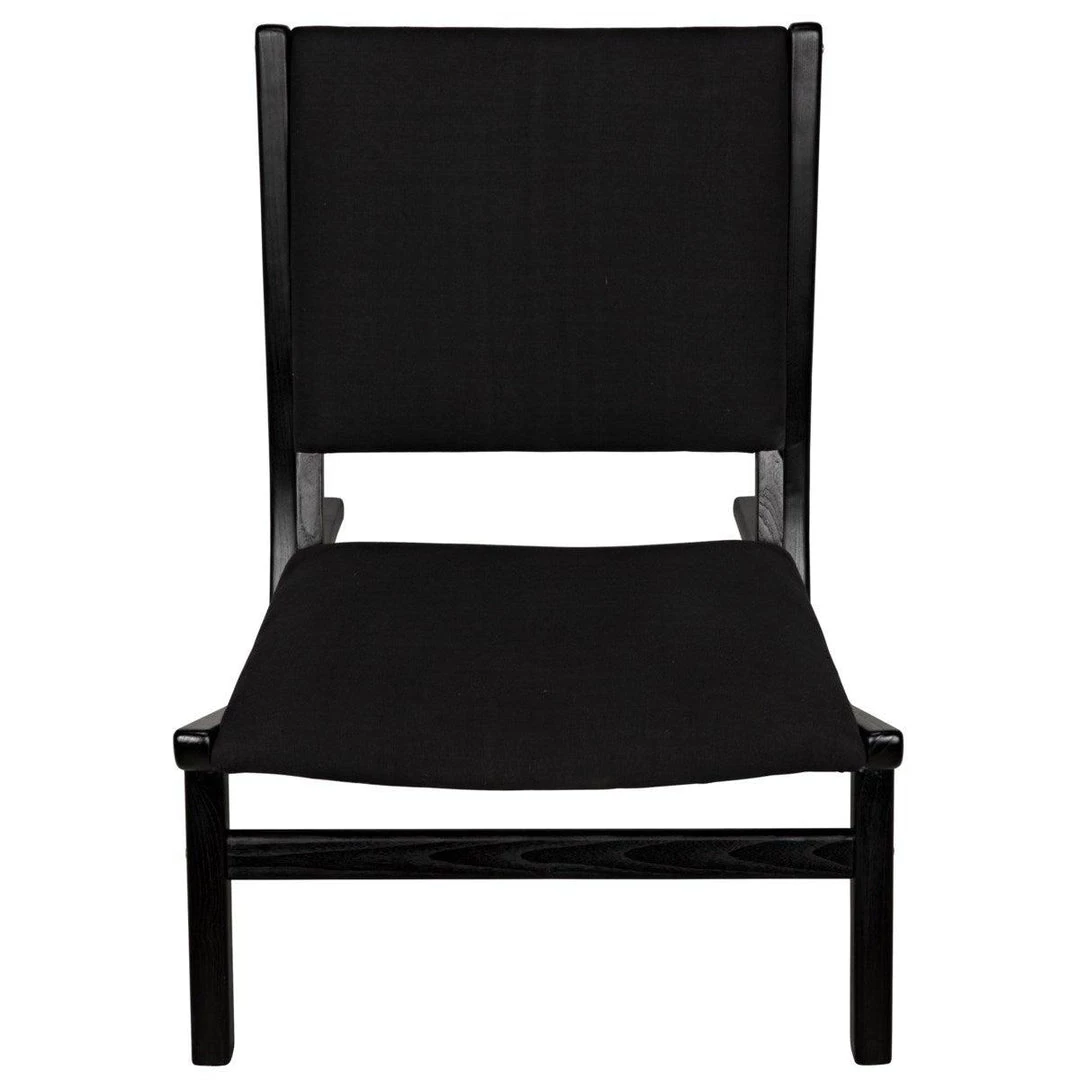Noir Furniture Boomerang Chair, Charcoal Black