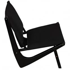 Noir Furniture Boomerang Chair, Charcoal Black