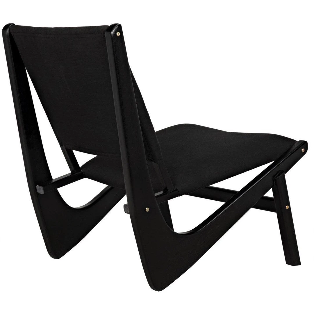Noir Furniture Boomerang Chair, Charcoal Black