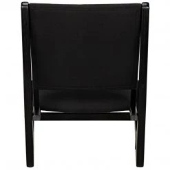 Noir Furniture Boomerang Chair, Charcoal Black