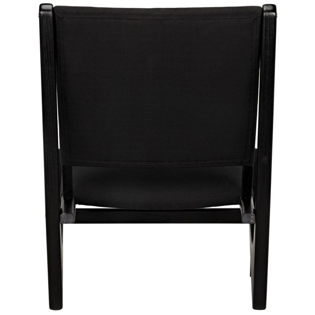 Noir Furniture Boomerang Chair, Charcoal Black