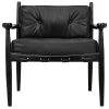 Noir Furniture Fogel Lounge Chair, Charcoal Black