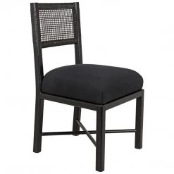 Noir Furniture Lobos Chair, Charcoal Black