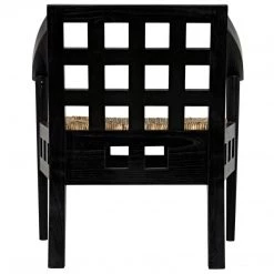 Noir Furniture Humboldt Chair, Charcoal Black Chairs