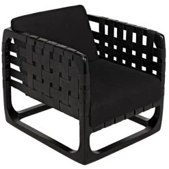 Noir Furniture Nebula Chair, Charcoal Black