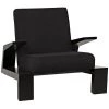 Noir Furniture Nero Chair, Charcoal Black Chairs