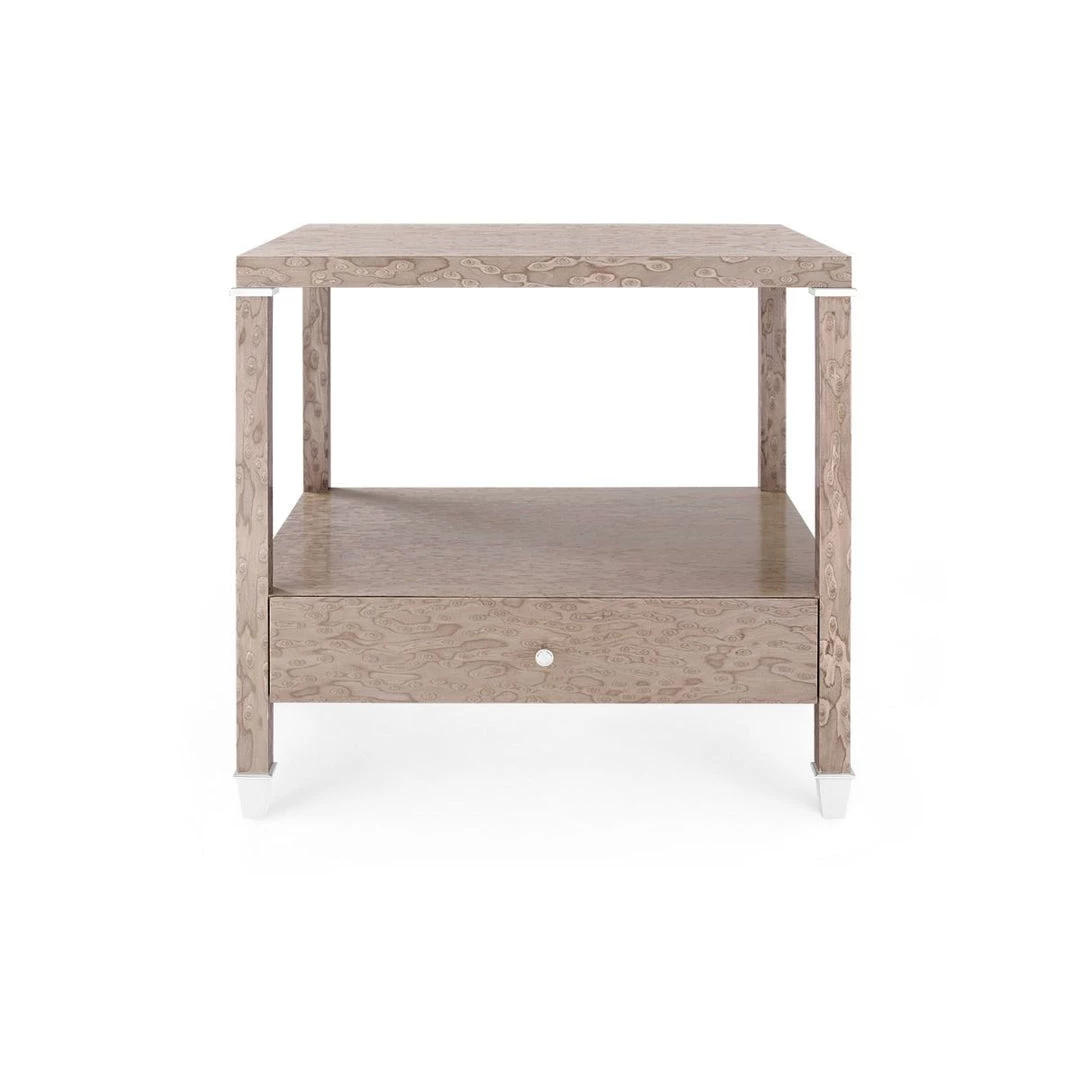 Bungalow 5 - Alessandra 1-drawer Side Table, Taupe Gray