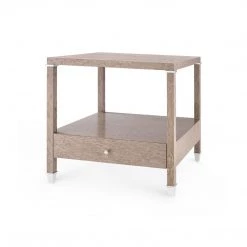Bungalow 5 - Alessandra 1-drawer Side Table, Taupe Gray
