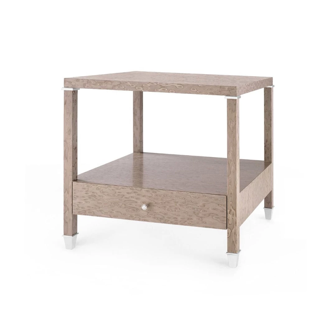 Bungalow 5 - Alessandra 1-drawer Side Table, Taupe Gray
